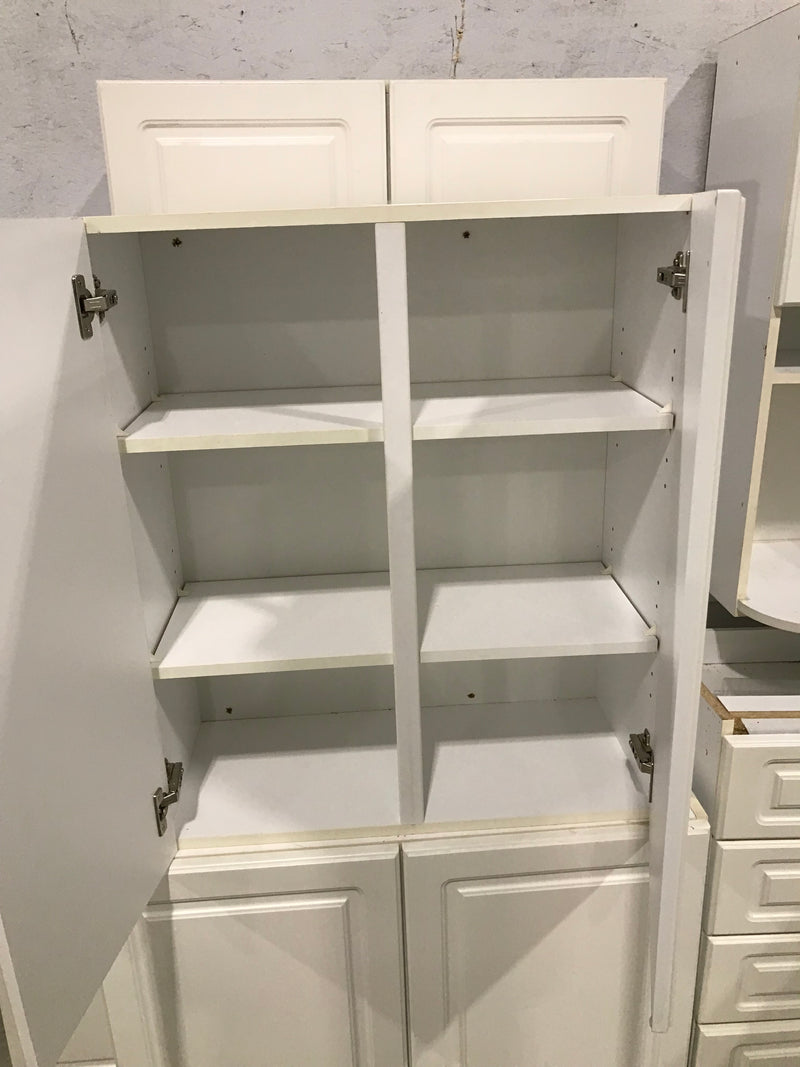 Classic White Raised Panel Kitchen Set (Missing hardware)