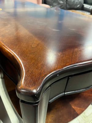 Classic Mahogany End Table with Drawer & Shelf