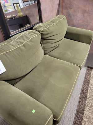 Large Green 2 Cushion Couch