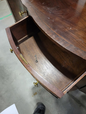 Dark Brown Ornate Curved Sideboard