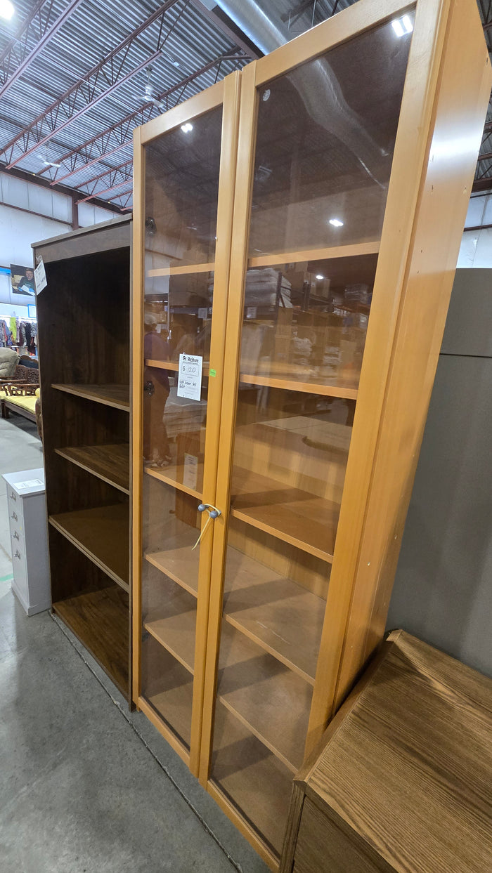 Light Tall Brown Hutch