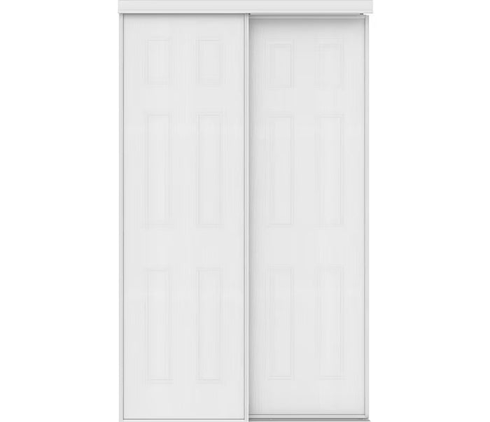 Bostonian 48” x 80.5” White Masonite Sliding Closet Door