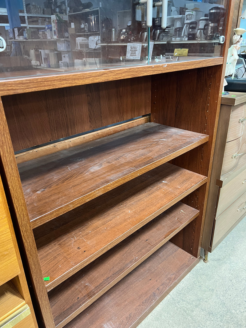 Mid-Century Modern Display Cabinet & Open Bookcase