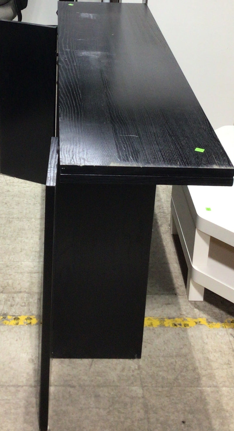 Extendable Black Wood Desk