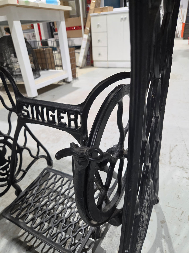 Vintage Singer Sewing Machine Treadle Base Table