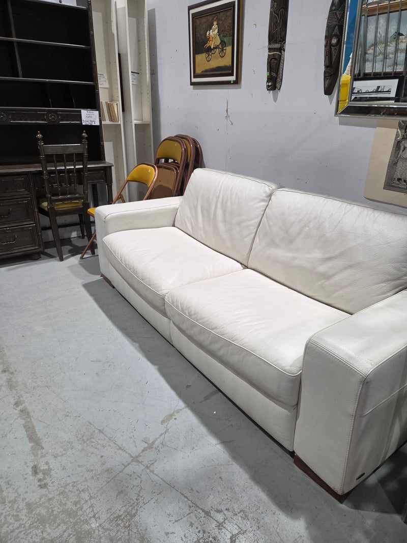 White Leather Sofa