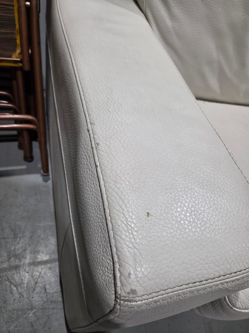 White Leather Sofa