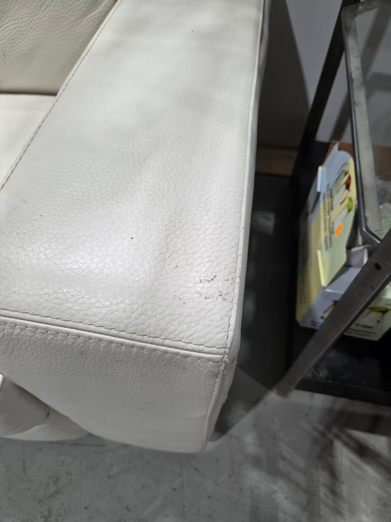 White Leather Sofa