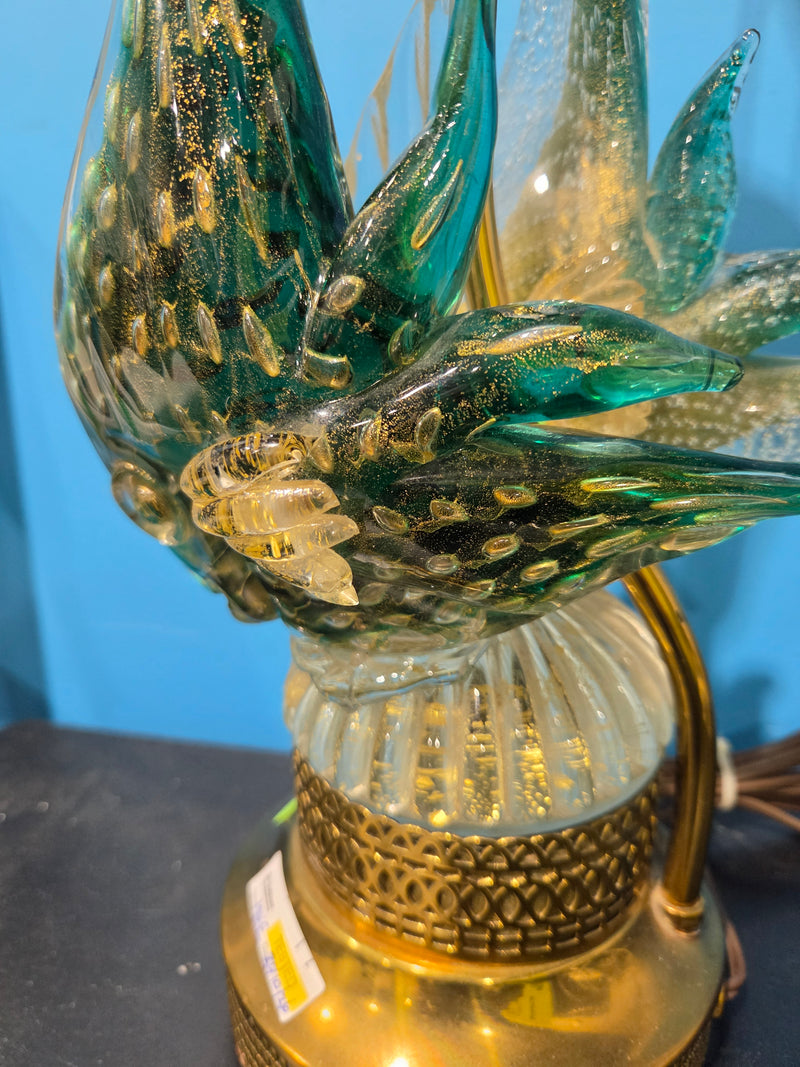 Mid-Century Modern Italian Murano Art Glass Fish Lamp