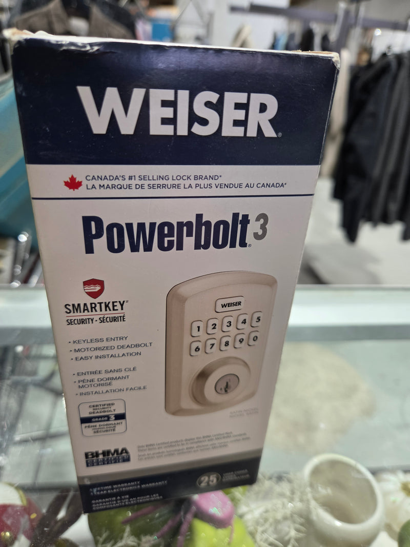 Weiser Powerbolt 3 Keypad Electronic Deadbolt