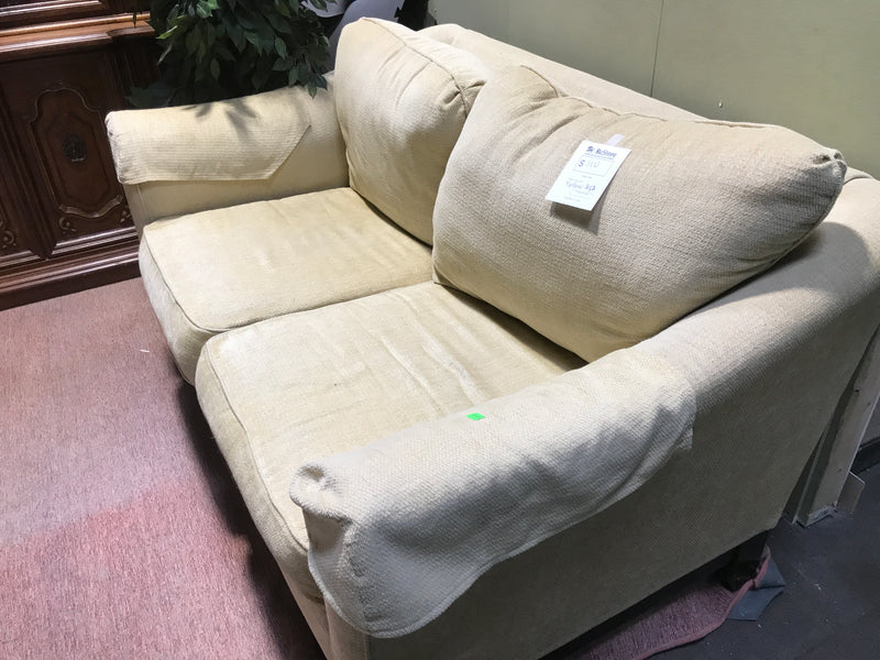Yellow Upholstered Love-Seat