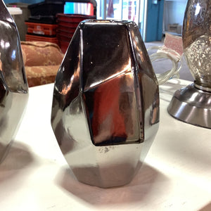 Chrome Crystal Vase