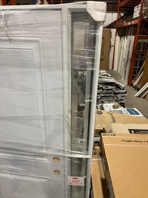 Doorplex Prehung Steel Entry Door with Full Lite Sidelite – 41” x 82.5”