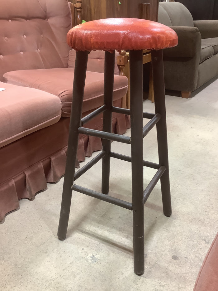 Bright Pleather Bar Stool