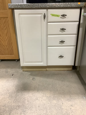 Cream Caesar Kitchen Includes Wall Stove, Stovetop, Sink and Counters