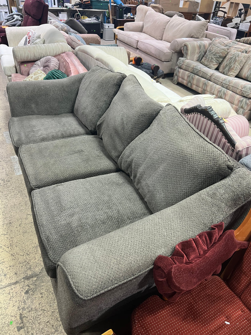 Warm Grey Three-Seater Sofa