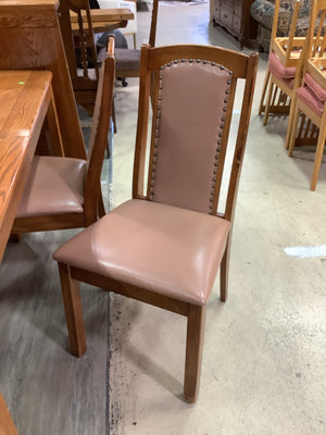 Pink Leather Dining Set