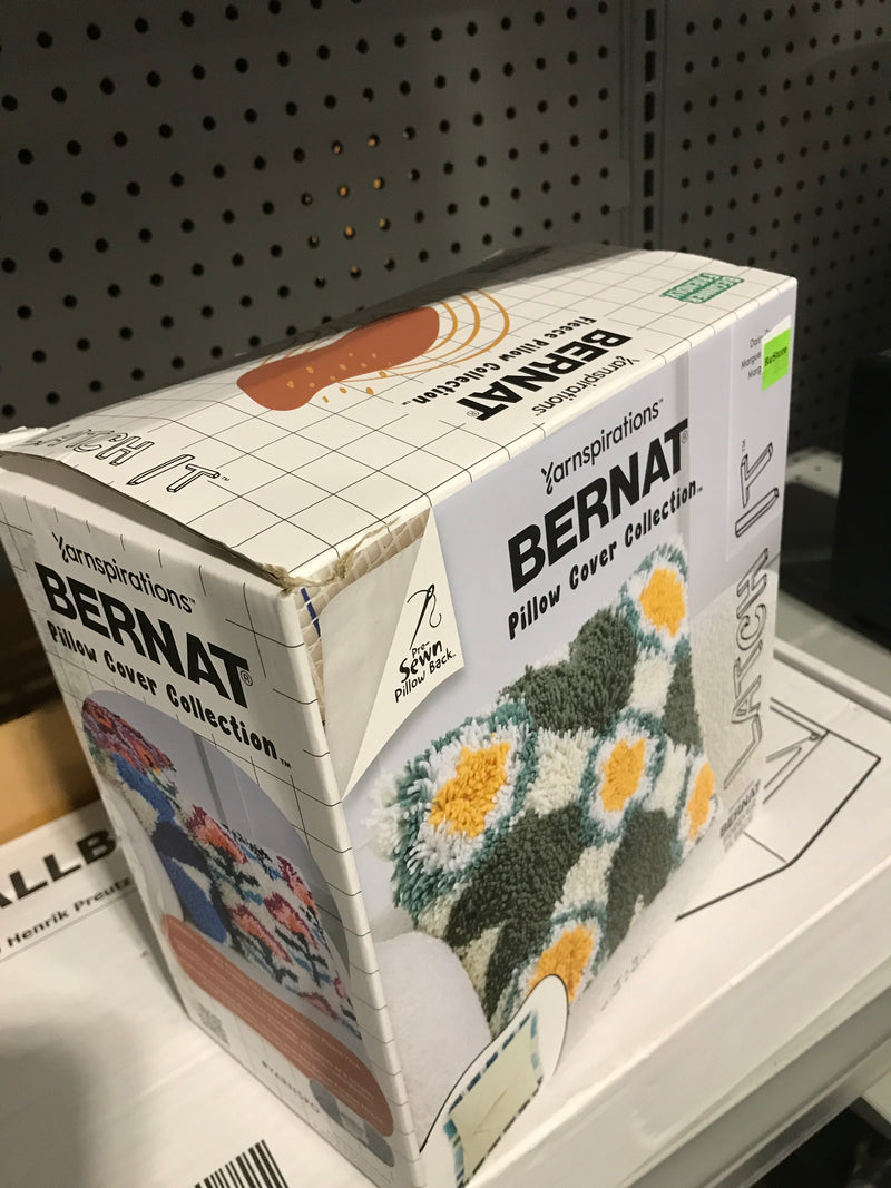 Yarnspirations Bernat Pillow Cover Collection “Latch It” Pillow Cover Kit