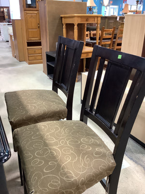 7 Piece Black Dining Table with Chairs