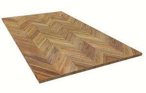 Natural Herringbone Acacia Straight Cut Kitchen Countertop