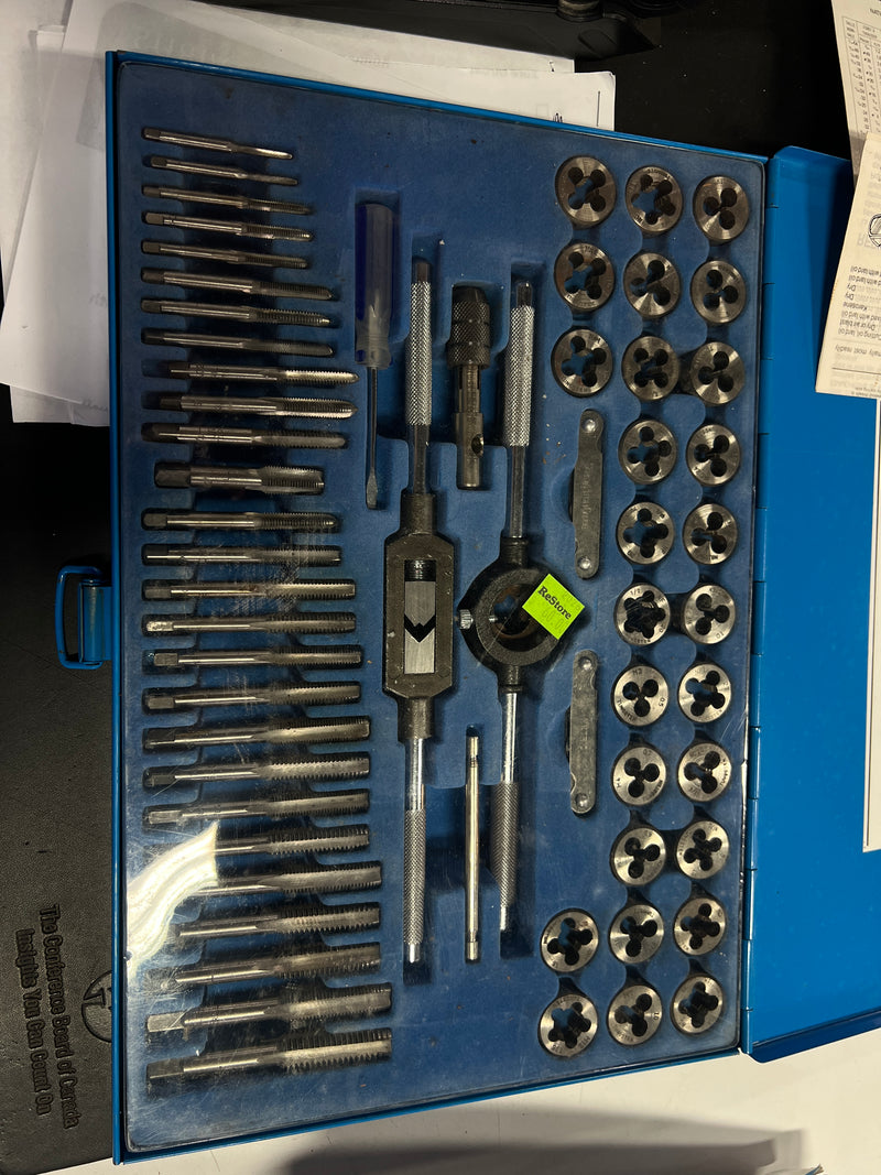 Mastercraft 60-Piece SAE & Metric Tap & Die Set — 58-7171-4