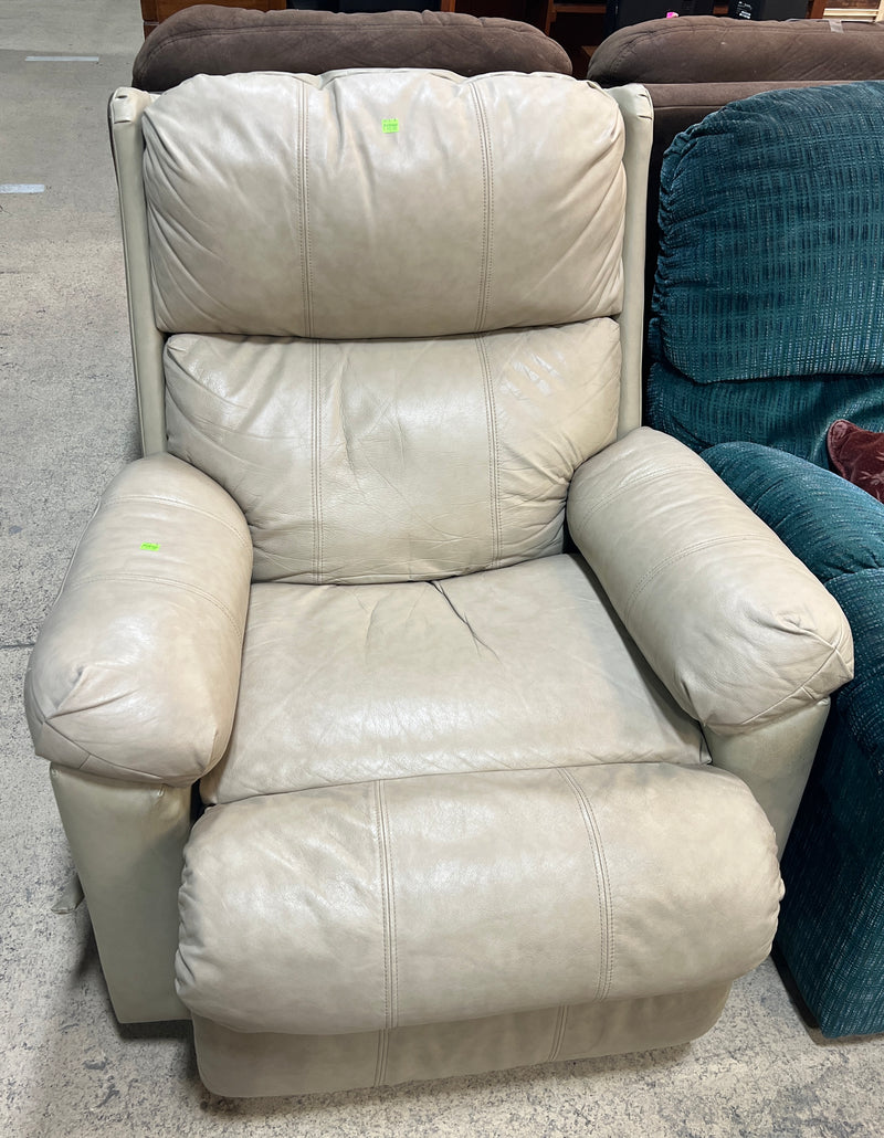 Cream Manual Rocker Recliner