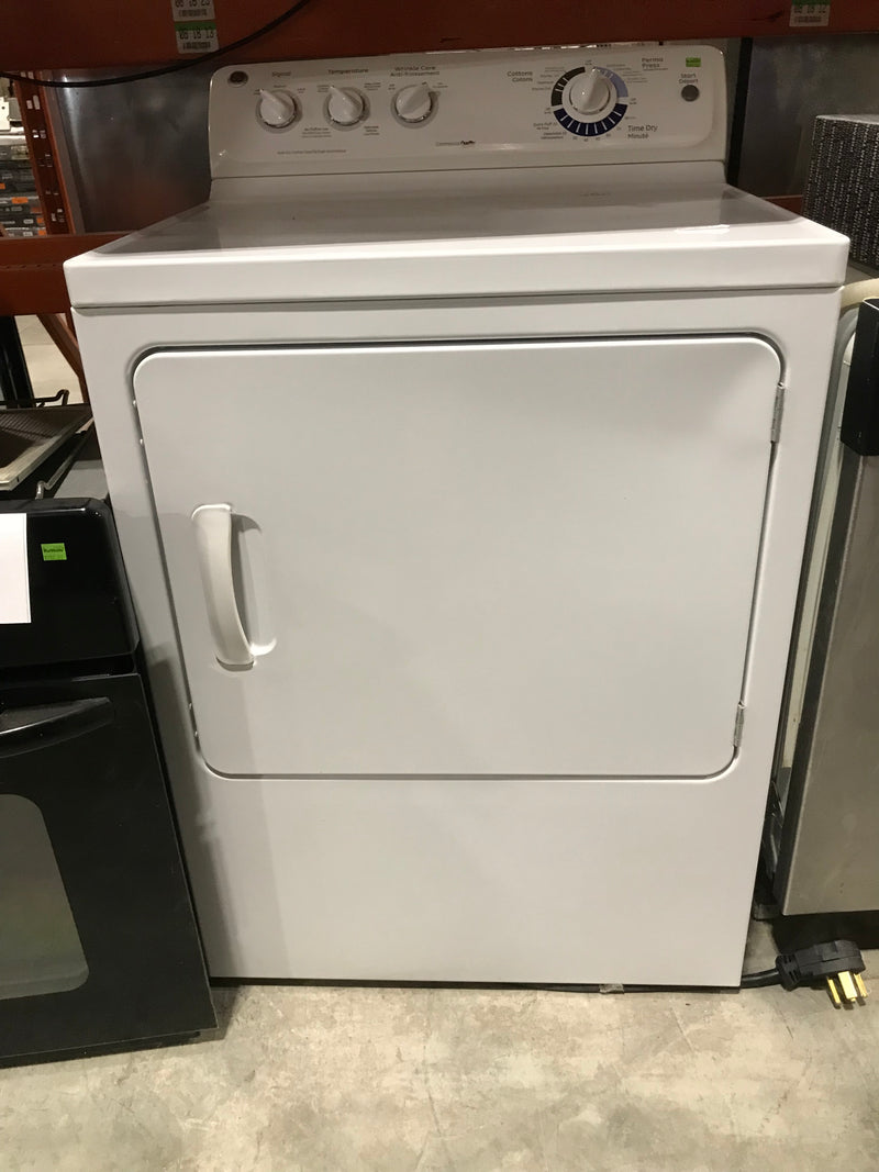 GE White Front Load Dryer