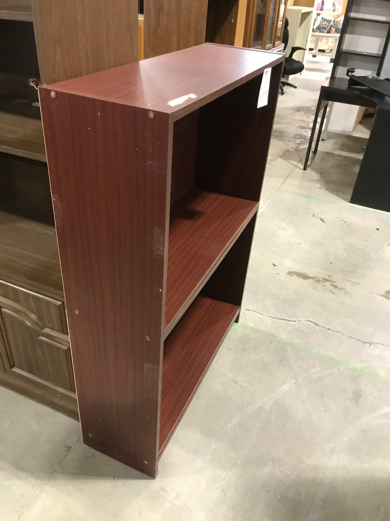 Red Veneer Bookcase