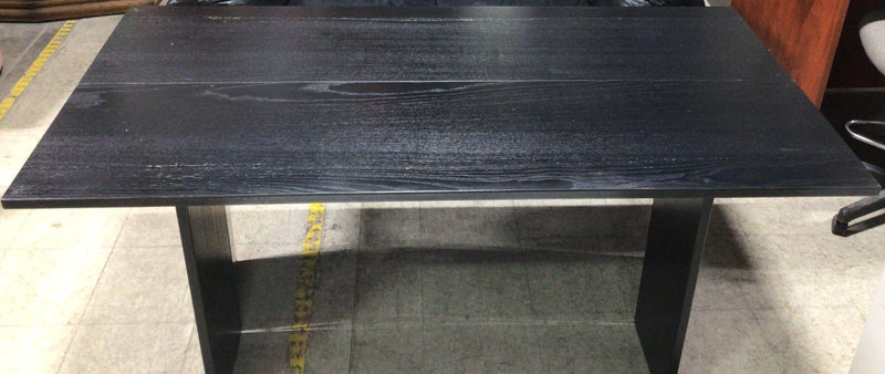 Extendable Black Wood Desk