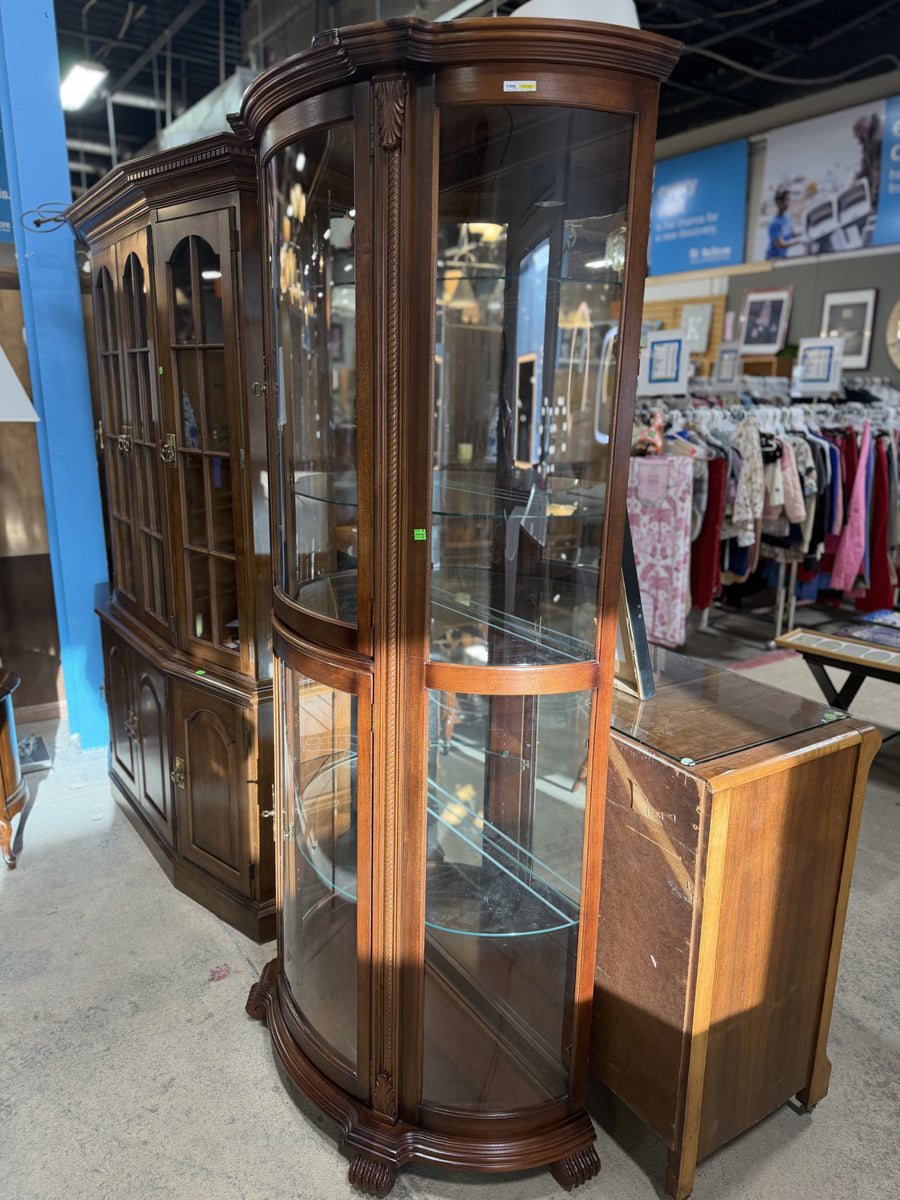 Classic Curved Glass Display Cabinet – Habitat for Humanity Greater ...