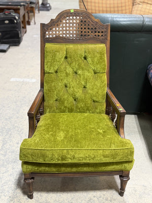 Tufted Green Velvet Accent Chair