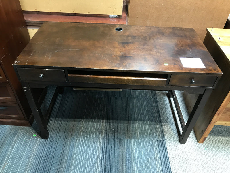 Dark Brown 2 Drawer Desk