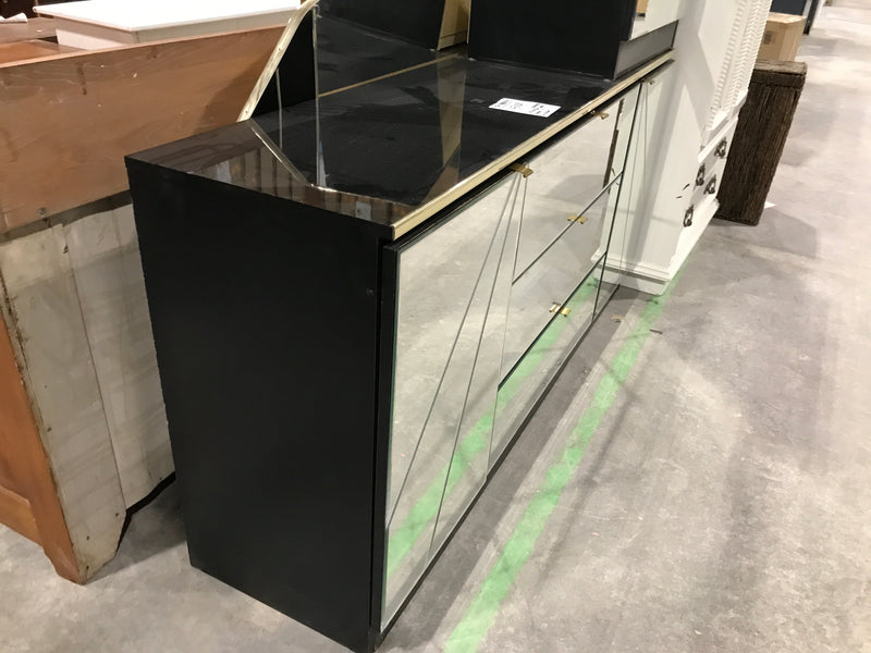 Vintage Mirrored Side Board/ Dresser With Mirror