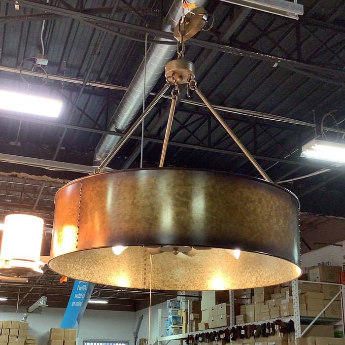 Metallic Drum Chandelier