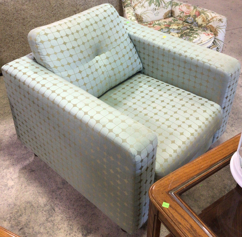 Green Geometric Armchair
