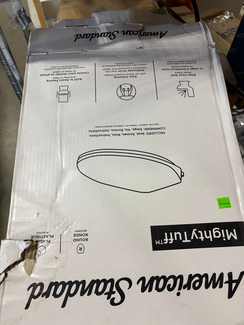 Slow Close and Easy Lift Off Round Front Toilet Seat in White