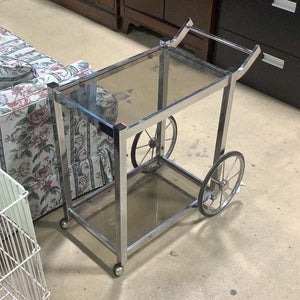 Glass Serving Cart