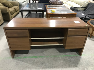 Wooden Desk With Drawers