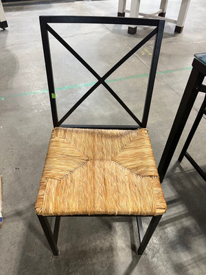 Modern Industrial Glass Dining Set – Table + 5 Chairs