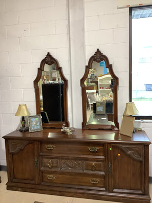 1970s Vintage Wood Dresser