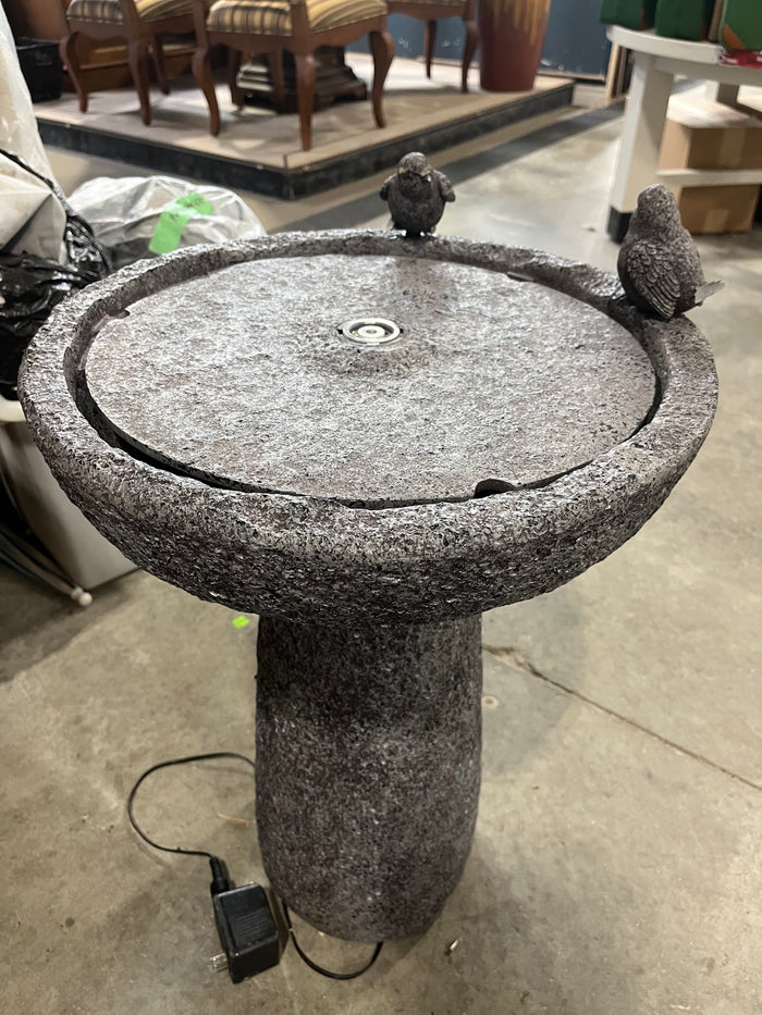 Electric Stone-Style Bird Bath Fountain