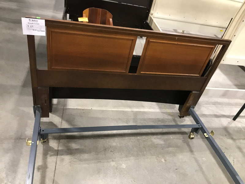 MCM Headboard with Metal Frame
