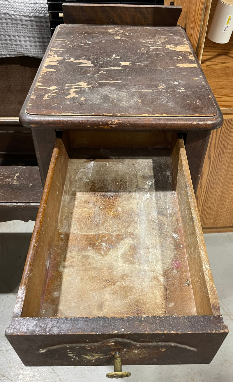 Vintage Antique Wooden Vanity Base