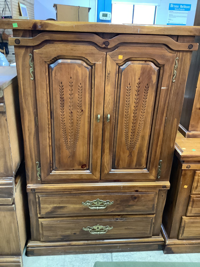 Mid- Century Oakwood Armoire