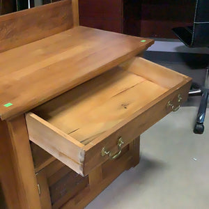 Carved Leaf Side Cabinet