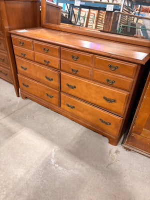 Six Drawer Dresser with Mirror