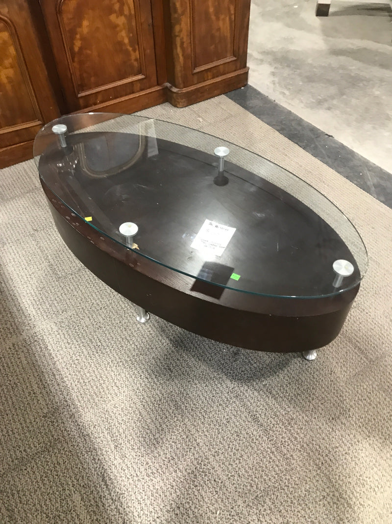 Tiered Glass Top Coffee Table