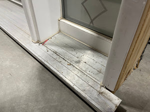 Modern Steel Entry Door with Decorative Glass & Sidelight – Prehung
