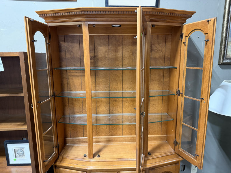Classic Solid Wood China Cabinet & Hutch
