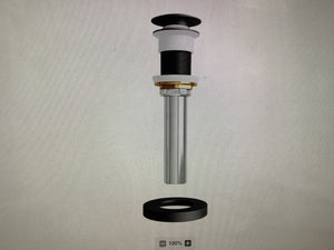 Tempered Glass Vessel Bathroom Sink with Pop-Up Drain & Mounting Ring